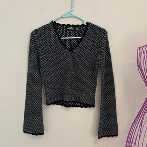 Chic Black and White Women's Sweater
